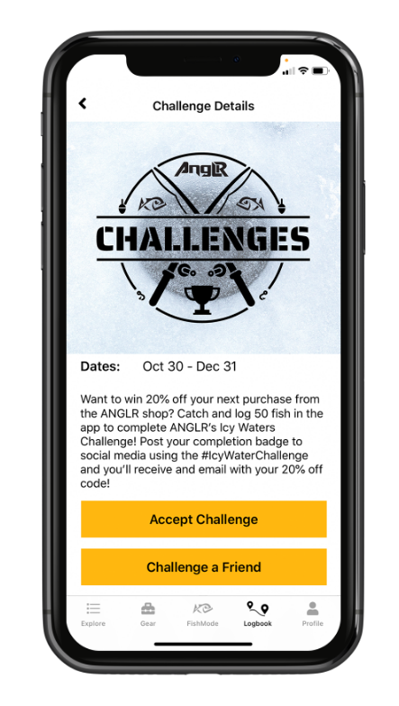 challenges app interface 